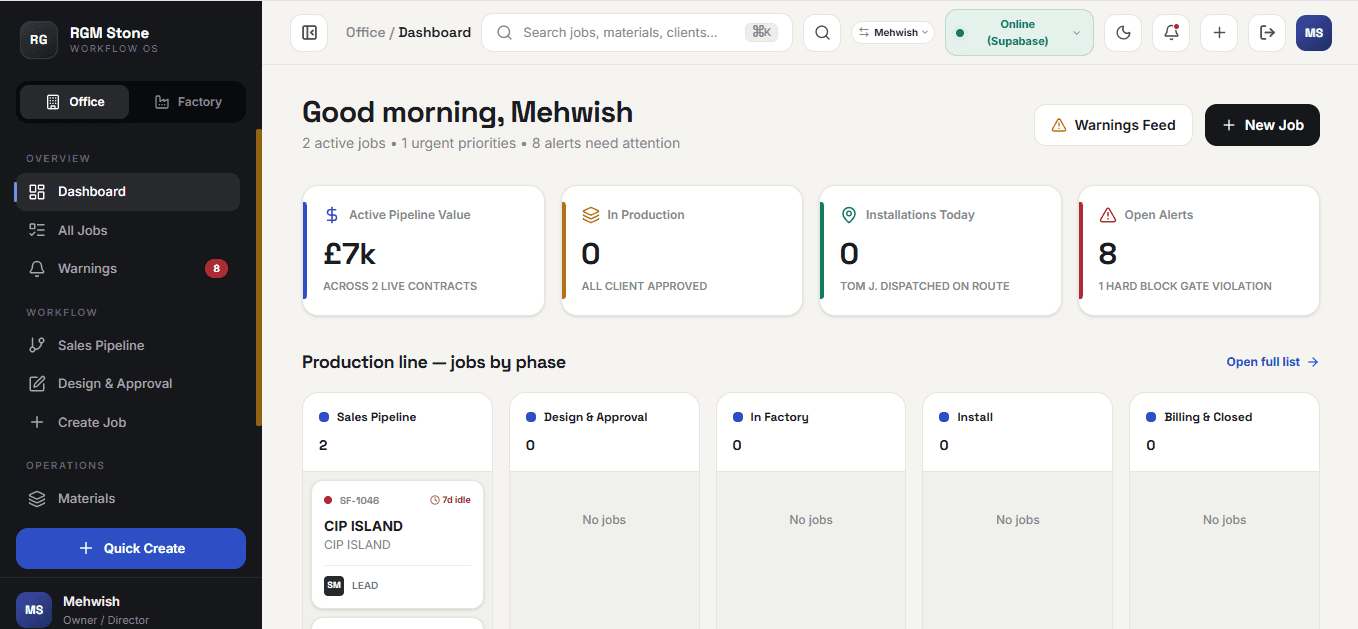 RGM Stone — Workflow OS